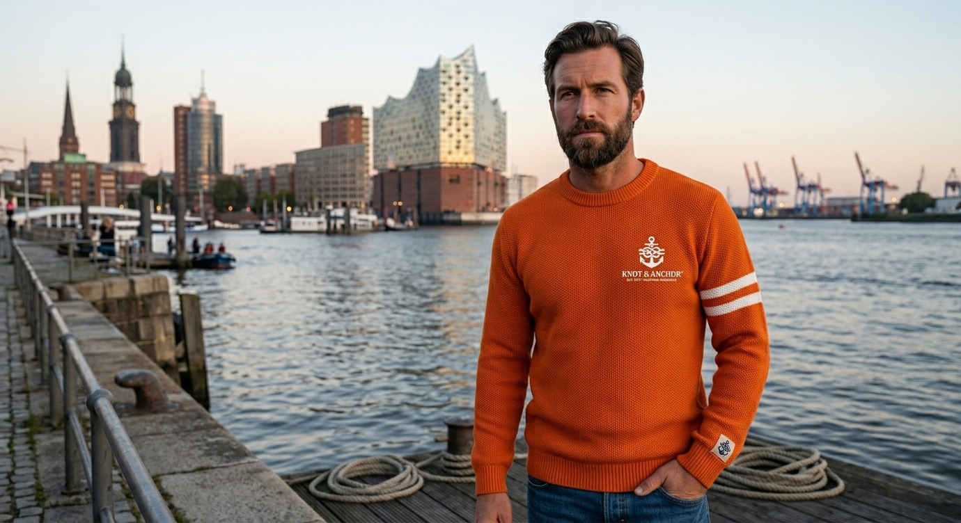 Knot & Anchor Orange Knitwear